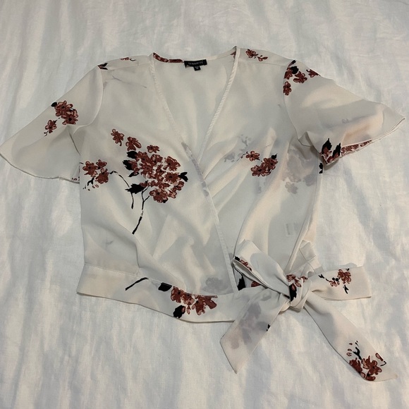 Kimono style floral blouse from Dynamite